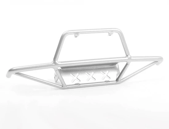 RC4WD Tri-X Steel Stinger Front Bumper W/ Lights For Vanquish Vs4-10 Origin Body (Silver)