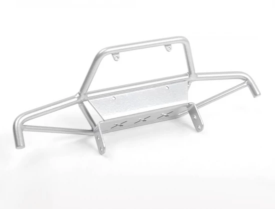 RC4WD Tri-X Steel Stinger Front Bumper W/ Lights For Vanquish Vs4-10 Origin Body (Silver)
