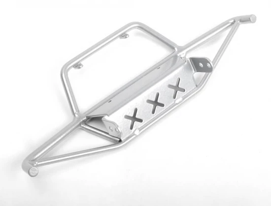 RC4WD Tri-X Steel Stinger Front Bumper W/ Lights For Vanquish Vs4-10 Origin Body (Silver)