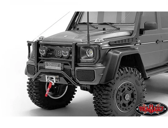 RC4WD Command Front Bumper W/Black Lights + Light Kit Set For Traxxas Mercedes-Benz G63 Amg 6X6
