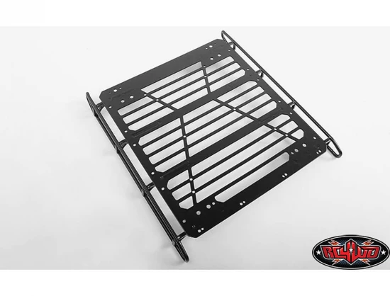 RC4WD Command Roof Rack W/Diamond Plate + 4X Square Lights Traxxas Mercedes-Benz G63 Amg 6X6(B)