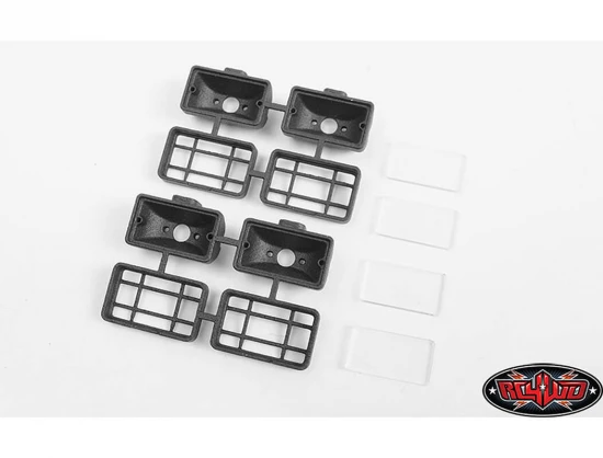 RC4WD Command Roof Rack W/Diamond Plate + 4X Square Lights Traxxas Mercedes-Benz G63 Amg 6X6(B)