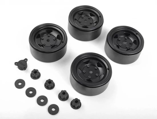 RC4WD Seren 2.2 Beadlock Wheels W/ Center Caps (Black)