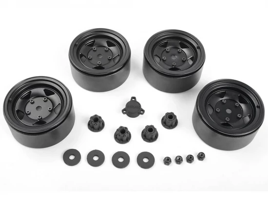 RC4WD Seren 2.2 Beadlock Wheels W/ Center Caps (Black)