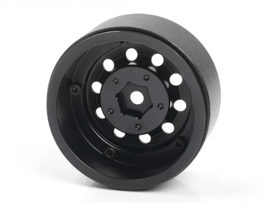 RC4WD Burato 2.2 Beadlock Wheels W/ Center Caps (Black)