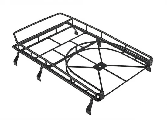 RC4WD Roof Rack With Tyre Mount + Ipf Lights For Gelande II D90