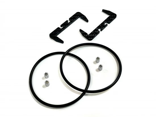 Willspeed B7 - Carbon Fibre O-Ring Battery Mount Set
