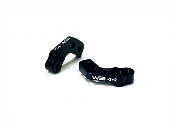 Willspeed B7 Aluminium +2 -2 Caster Block Link Mounts