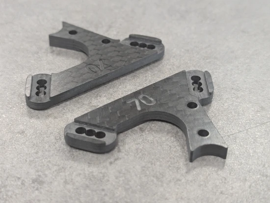 Willspeed WS Fast Fox Front Carbon Rocker Plates - 70 Degree