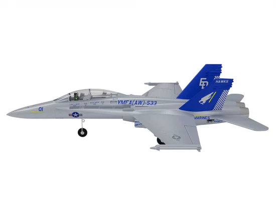 XFly Twin 40mm F-18 EDF 705mm Jet - Grey