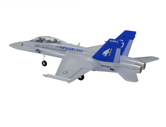 XFly Twin 40mm F-18 EDF 705mm Jet - Grey