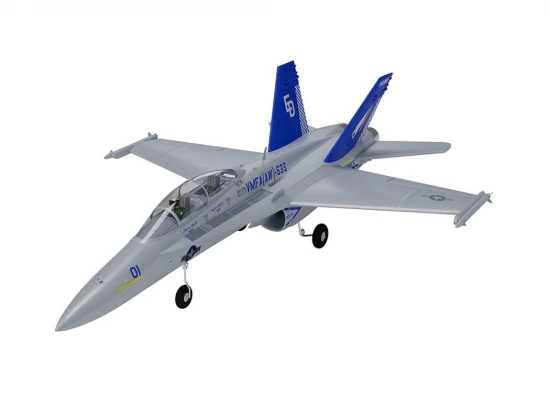 XFly Twin 40mm F-18 EDF 705mm Jet - Grey