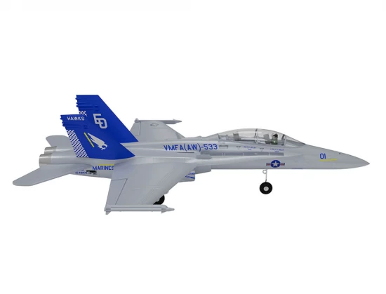 XFly Twin 40mm F-18 EDF 705mm Jet - Grey