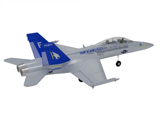 XFly Twin 40mm F-18 EDF 705mm Jet - Grey