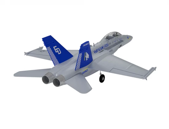 XFly Twin 40mm F-18 EDF 705mm Jet - Grey