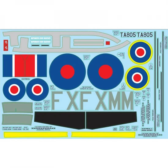 XFly Spitfire Decal Sheet - Spirit Of Kent