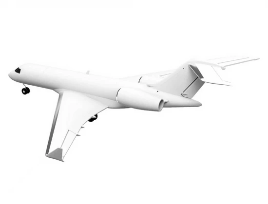 XFly Twin 40mm J-65 EDF Business Jet PNP - White