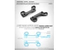 XRay X4 Aluminium Upper Clamp -1mm - Inner Shock Position - Swiss 7075 T6 (L R) ** CLEARANCE **