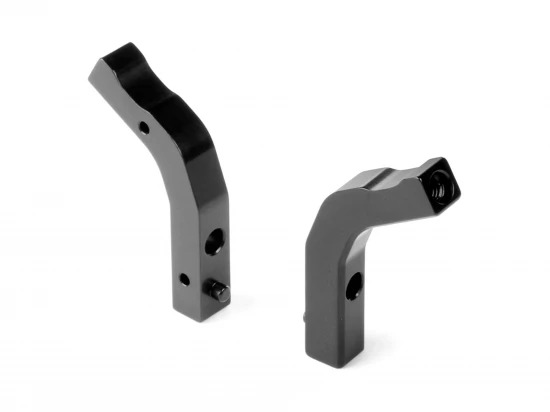 XRay X4 Aluminium Shock Holder Front Fixed For Uni Bulkheads (2)
