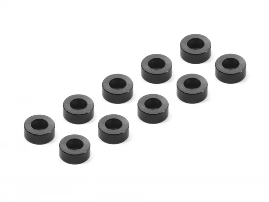 Aluminium SHIM 3x6x2.5MM - BLACK (10)