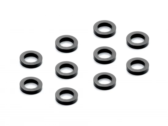 Aluminium SHIM 3x5x1.0MM - BLACK (10)