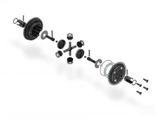 XRay X4 BB Gear Differential For Uni Bulkheads - Set