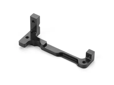 XRay X4 Aluminium Servo Mount - Black - One-Piece - Swiss 7075 T6