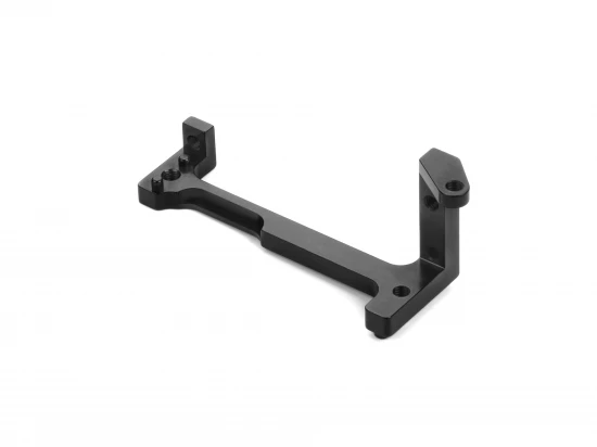 XRay X4F Aluminium Servo Mount - Black - One-Piece - Short Holder