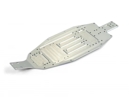 XRay XB2 Aluminium Chassis - 2.5mm - Short - Rear Wide - Swiss 7075 T6