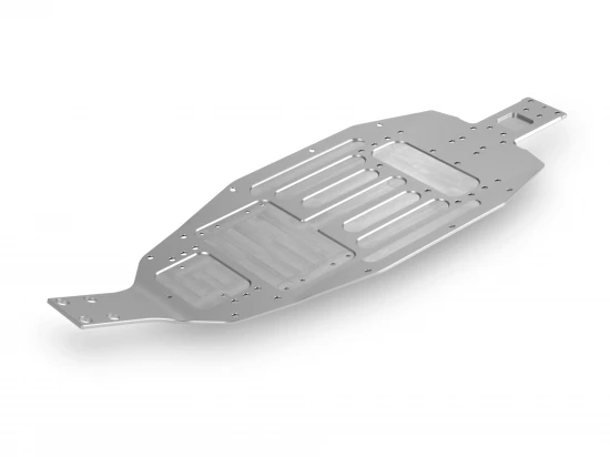 XRay XB2 Aluminium Chassis - 2.0mm - Extra-Short - Rear Wide - Swiss 7075 T6