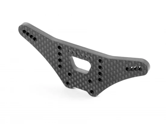 XRay XB2 Carbon Shock Tower - 6-Dots - Rear