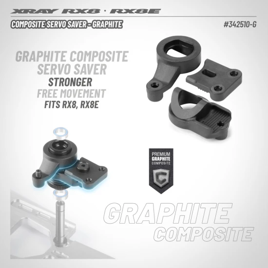 XRay Composite Servo Saver - Graphite