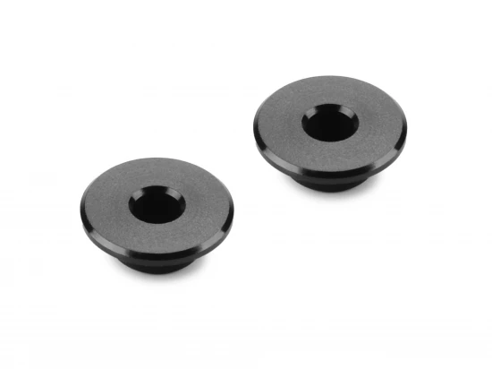 XRay Aluminium Fixed And Flex Bushing For Radio Plate - Hard Coated (1 1)