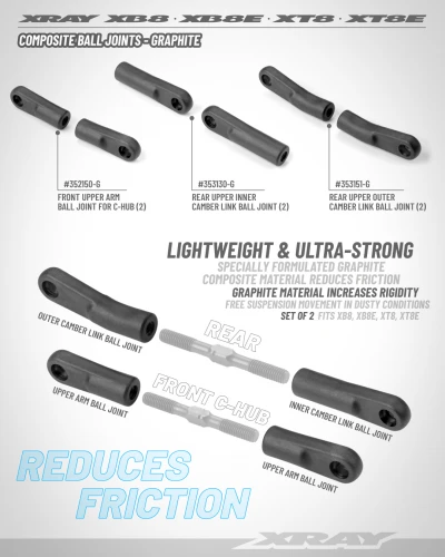 XRay Front Upper Arm Ball Joint - Graphite (2)