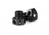 XRay Aluminium Wheel Axle Offset 4mm - Lightweight - Black Coated (2)