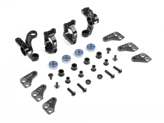 XRay Aluminium Steering Blocks And 7 C-Hubs - Lightweight - Set