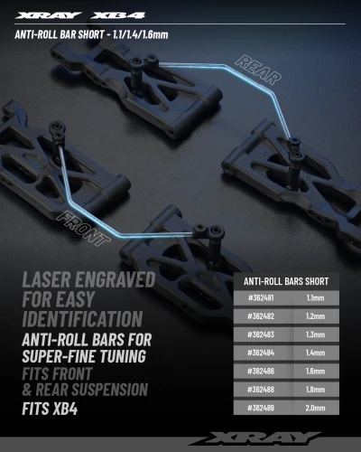 XRay Anti-Roll Bar - Short - 1.1mm
