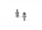 XRay Hard Steel Ball End 5.4mm With Thread 6mm - Nickel Coated (2)