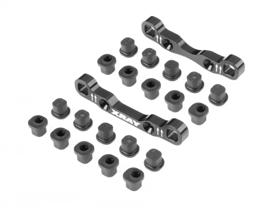 XRay Aluminium Rear Suspension Holders - Extra High Roll Centers - Set