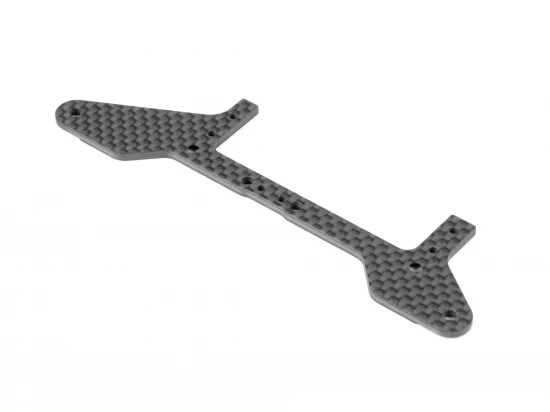 XRay X1 Carbon Rear Pod Lower Plate For 1 Piece Chassis - Front