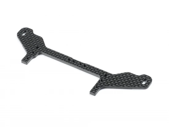 XRay X12 Carbon Adjustable Rear Pod Lower Plate For 1 Piece Chassis - Front
