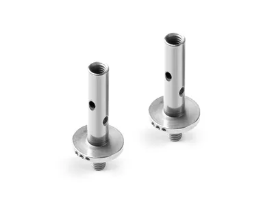 XRay X12 Kingpin 4mm With Holes - 1.0 3 Dots - Nickel Coated (2)