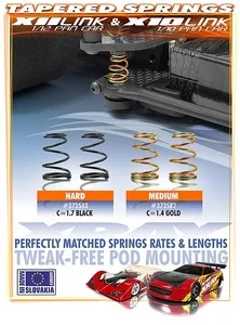 XRay Tapered Spring C=1.4 - Gold (2)