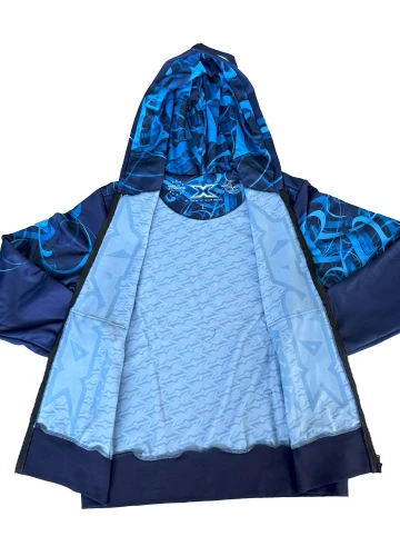 XRay Sweater Hooded - HD Graphics - Blue (XL)