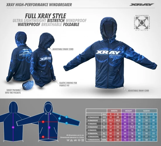XRay High-Performance Windbreaker (Xxxxl)