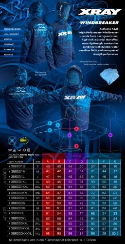 XRay High-Performance Junior Windbreaker (L)