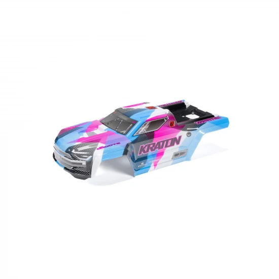 1:8 Painted Body with Decals - Blue/Pink: KRATON 6S BLX V6