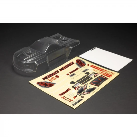 1:8 Clear Body with Decals: KRATON 6S BLX V6 Body