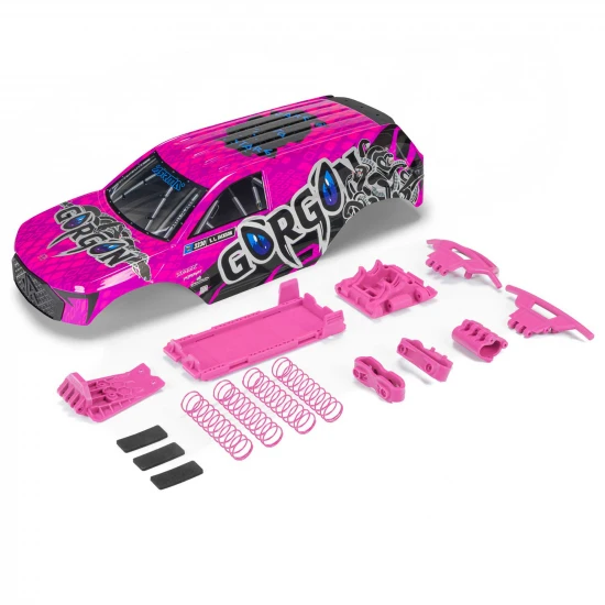 GORGON Painted Decaled Trimmed Body Set Pink/Black