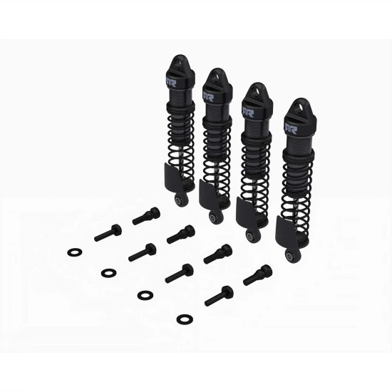 Aluminium Shock Set - 71mm Length - 500 cSt Oil (4): GROM